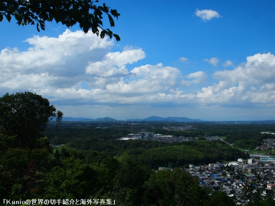 水口岡山城　伝本丸跡からの眺望　