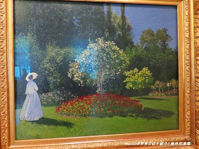 モネ『庭の貴婦人（サンタドレス）』1867　旧館
