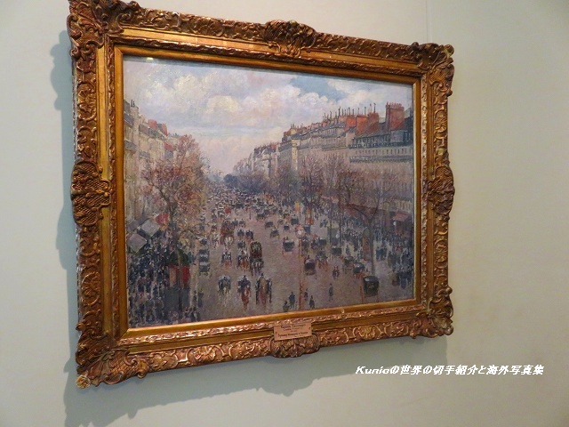 ピサロ『パリのモンマルトル大通り』1897年
