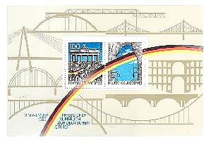 ドイツ　統一　記念切手　ベルリン　壁