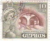 キプロスの銅の採掘場（1955年）