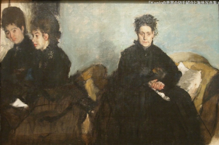 Edgar Degas｜Duchessa di Montejasi with Her Daughters, Elena and Camilla. 　ボストン美術館