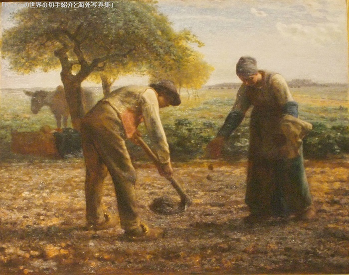 ジャン＝フランソワ・ミレー（Jean-Francois Millet）｜馬鈴薯(ばれいしょ)を植える人々　
