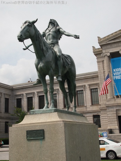 Cyrus Dallin's statue "Appeal to the Great Spirit" stands outside the Museum's south entrance