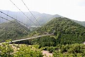 奈良県奈良県十津川村にある谷瀬のつり橋