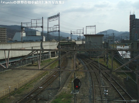 桜井の駅から三輪山を望む